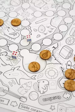 LONA GRANDE - Argentina con tablero de juegos - comprar online