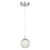 Pendente Cristal Lua Cheia Globo Bolhas Prateado - comprar online