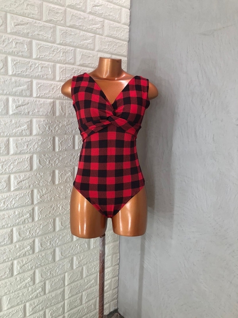 MAIO FECHADO - XADREZ VERMELHO - comprar online