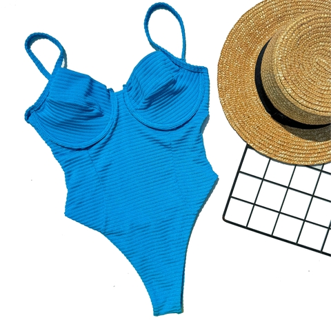 MAIO MEIA TAÇA SEM BOJO ATOALHADO - AZUL