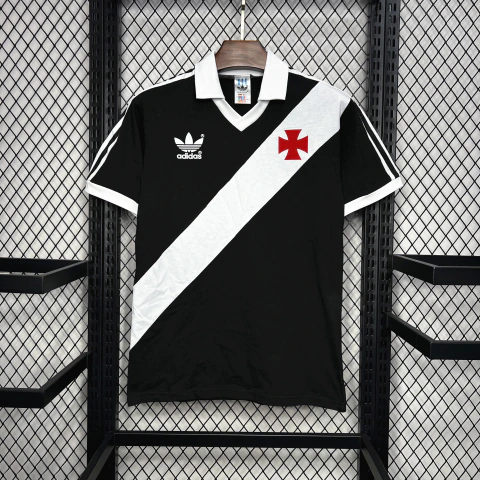 Camisa Retrô Vasco 1988 - Torcedor Masculina - Preta