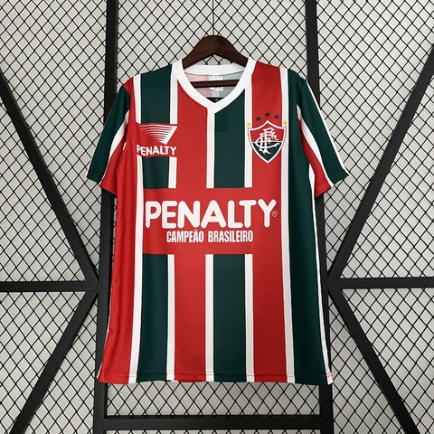 Camisa Retrô Fluminense 1993 - Torcedor Masculina - Verde e grena e branca