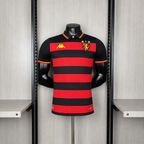 Camisa Sport Recife I 26/27 - Jogador Kappa Masculina - Vermelha e preta