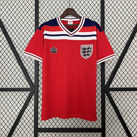 Camisa Retrô Inglaterra 1982 - Torcedor Masculina - Vermelha