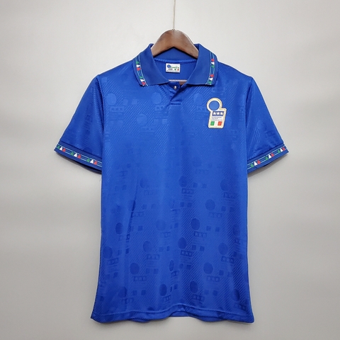 Camisa Retrô Itália 1994 - Torcedor Masculina - Azul