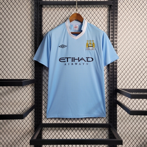 Camisa Retrô Manchester City 11/12 - Torcedor Masculina - Azul