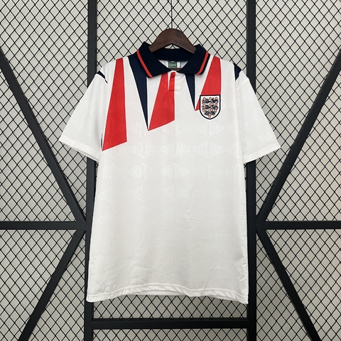 Camisa Retrô Inglaterra 1992 - Torcedor Masculina - Branca