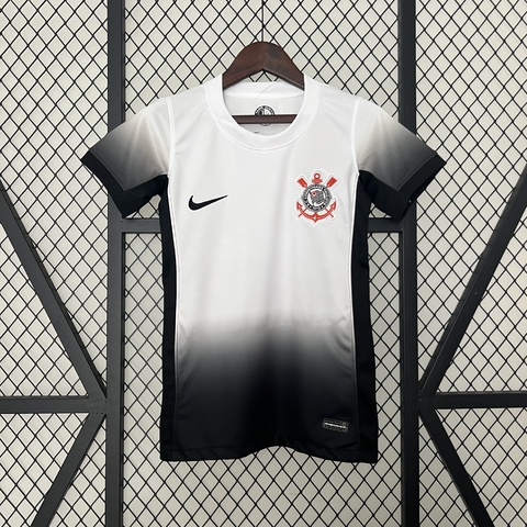 Camisa Corinthians I 24/25 - Torcedor Nike Feminina - Branca