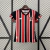 Camisa São Paulo II 24/25 - Torcedor New Balance Feminina - Preta e vermelha e branca