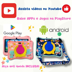 Tablet Infantil Kids Criança Youtube Playstore Android 64gb - comprar online