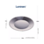Prato Raso de Vidro Opalino Harena Black 25cm - Lyor - comprar online