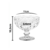 Jogo 6 taças para sobremesa 310ml Diamond Clear KeHome na internet