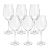 Cj 6 Taças cristal para Vinho Branco Columba 400Ml - Wolff