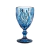 Cj 6 Taças em vidro para Água/Vinho/Suco Diamond Azul 325ml - comprar online