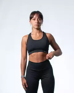 21- CAPRI LYCRA LISA NEGRA SIN COSTURA - Modo Bestia