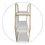 Prateleira Tripla Nicho Evale Modelo Industrial Dourado Cor Dourada/Branco na internet