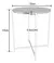 Mesinha Lateral De Centro Para Sala Estilo Industrial Alta Cor Off white