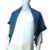 Lenço Triangular Azul Escuro com Franjinhas - comprar online