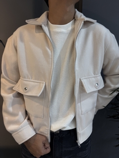 CAMISACO CIERRE BEIGE - comprar online