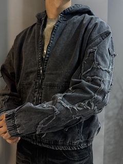 CAMPERA JEANS GRIS BURZA - tienda online
