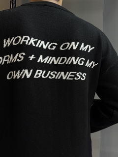 SWEATER NEGRO CORAZON - tienda online