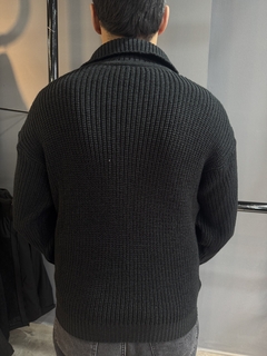 SWEATER BOTONES NEGRO - tienda online