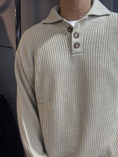 SWEATER BOTONES BEIGE en internet