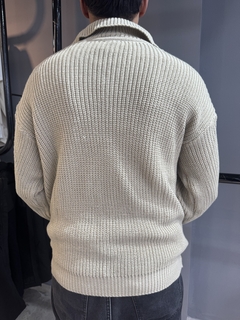 SWEATER BOTONES BEIGE - tienda online