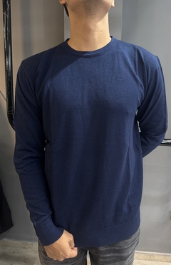 SWEATER LISO AZUL - comprar online