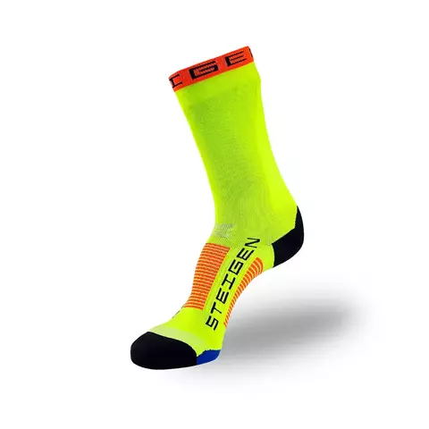 Meia Steigen Cano Alto - Fluro Yellow