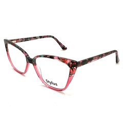 Anteojo Armazon Receta Acetato Mujer Dama Stylus St794 (bg)