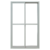 Puerta balcón de aluminio Lamark Línea Herrero con vidrio float 4 mm