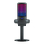 Microfone USB, saída de fone de ouvido e botão Touch-Mute, RGB