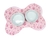 Porta Comedouro Osso Pata Chic Doce Flor - Rosa na internet