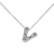 Collar Inicial Hailey Bubble Silver - tienda online