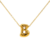 Collar Inicial Hailey Bubble Gold - comprar online