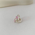 Argollitas Midi Acero Blanco - Ke Chic Accesorios