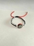 Pulsera de listón negro, blanco y rojo - comprar en línea