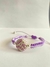 Pulsera de listón lila y morado