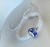 Pulsera de listón blanca