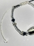 Pulsera con pedrería negra