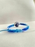 Pulsera de listón azul - Bisutería Artesanal