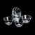 CJ 6 BOWLS CRISTAL ECOLOGICO PLANET 12x8cm CALDIER na internet