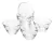 CJ 6 BOWLS CRISTAL ECOLOGICO PLANET 12x8cm CALDIER