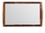 BANDEJA MADEIRA C/ESPELHO CORACAO TECA BLACK 36x23x7cm WOODART - comprar online