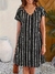 Vestido estampado con cuello en V en internet