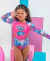 Maiô Infantil Menina Manga Longa Stitch Moda Praia Piscina Verão na internet
