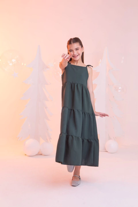 Vestido Infantil Menina Longo Tamanho 6 Modinha Blogueirinha
