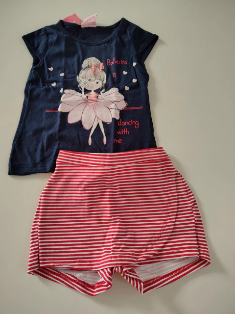 Conjunto Infantil Menina Malha Tamanho 1 Duduka