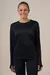 REMERA ISALA MANGA LARGA INTERLOCK COMBINADA MESH